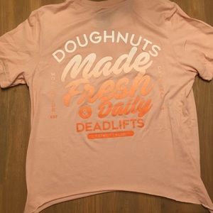 Doughnuts and Deadlifts tee - medium
